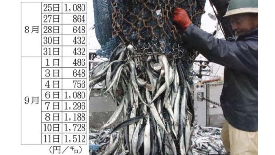 さんまの漁獲量